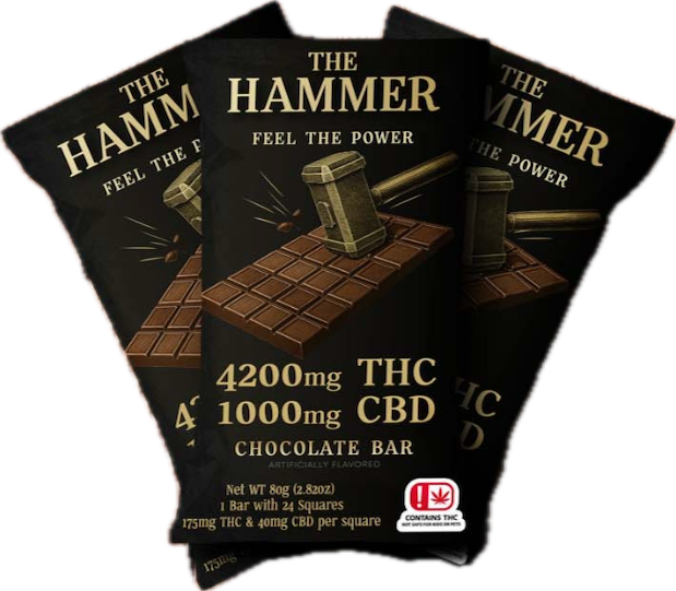 The Hammer chocolate bar package