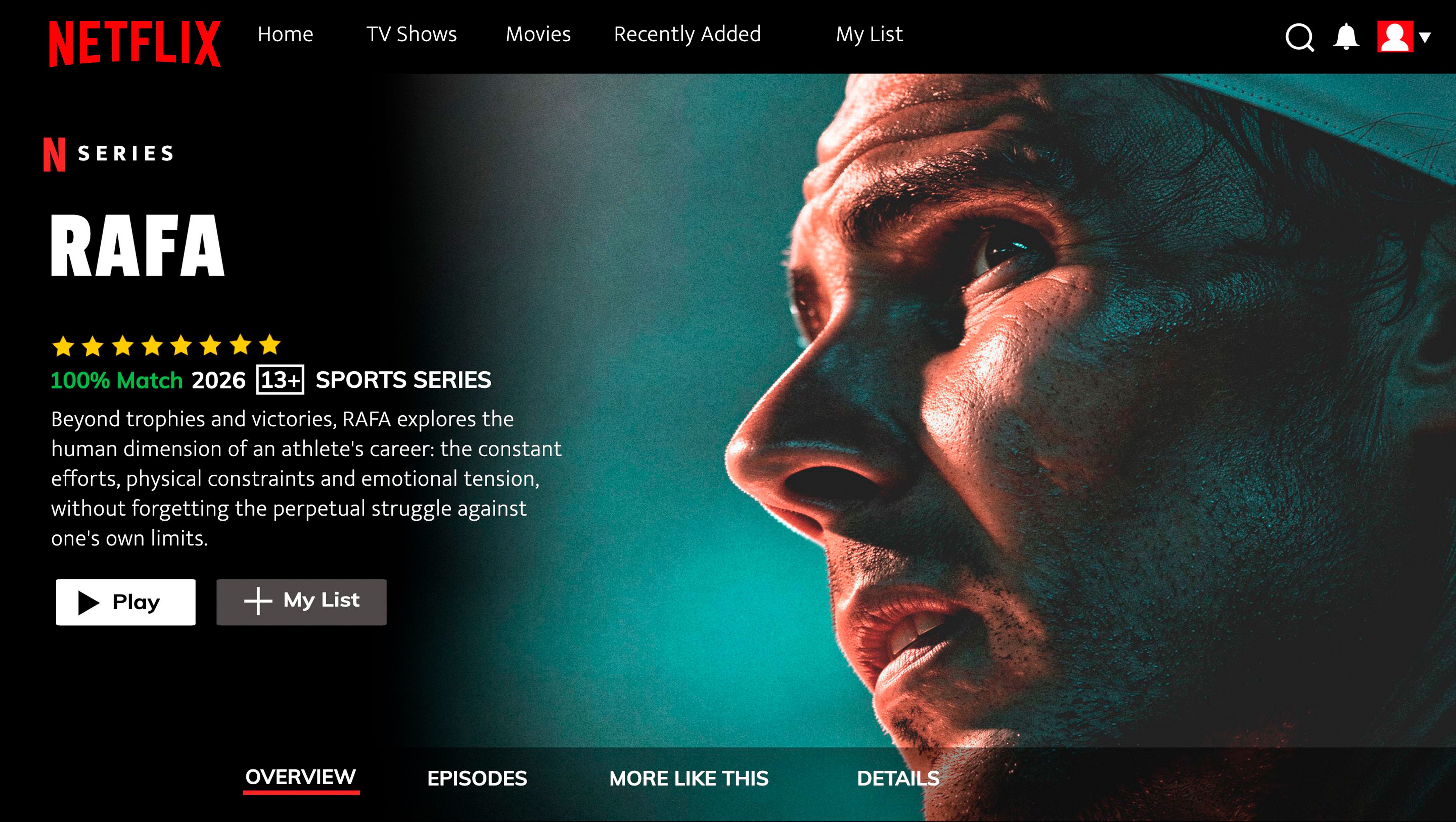 Rafael NADAL - RAFA / Netflix