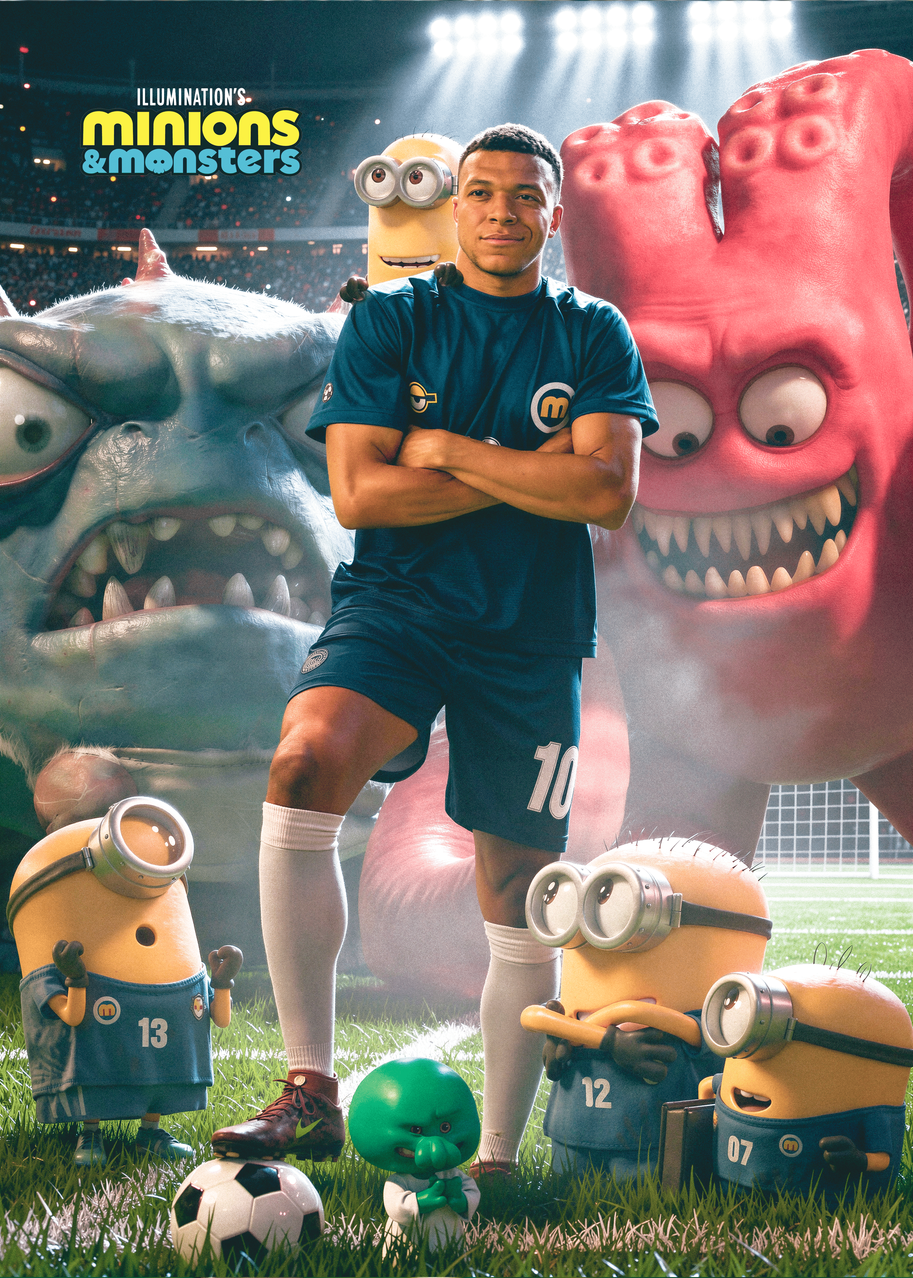 Kylian Mbappé x Minions & Monsters - Campaign Visual Concept