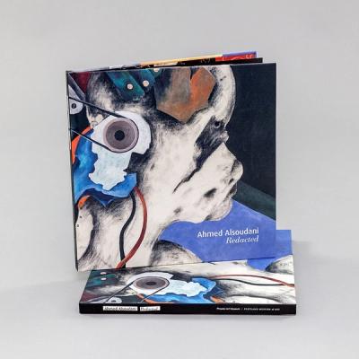 An image of a book with an abstract painting of a human profile on the cover.