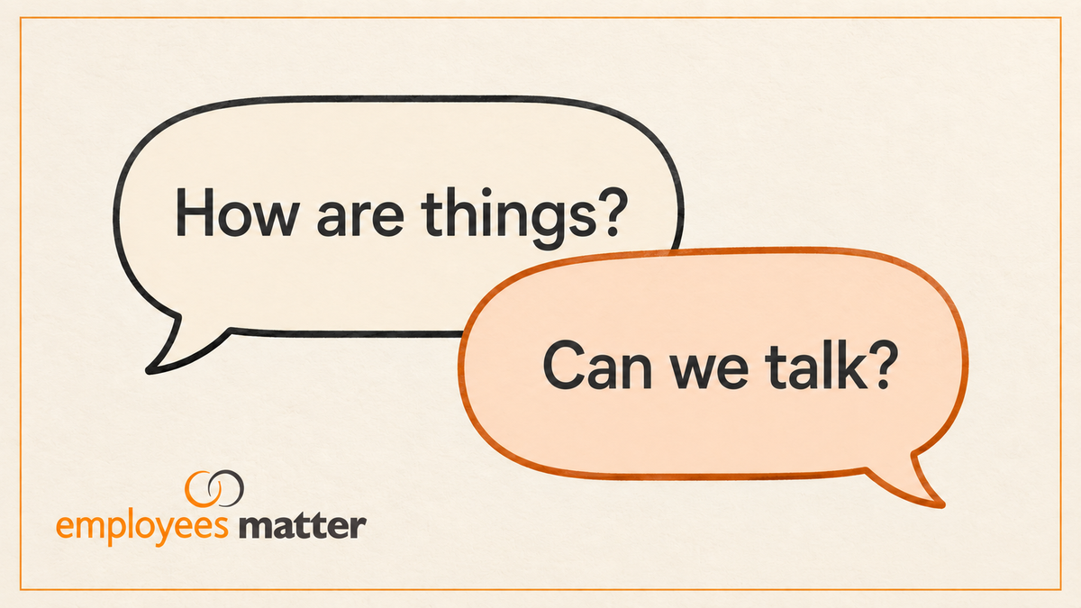 How to start a supportive conversation with a colleague