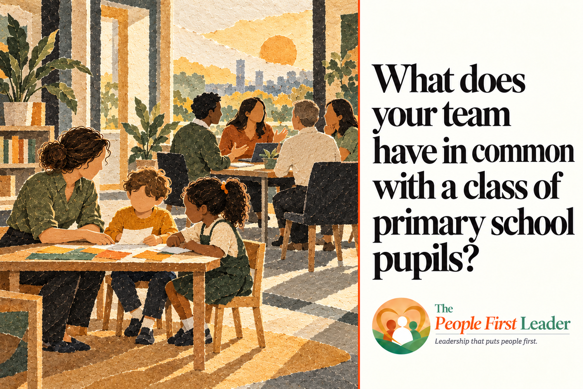 What does your team have in common with a class of primary school pupils?
