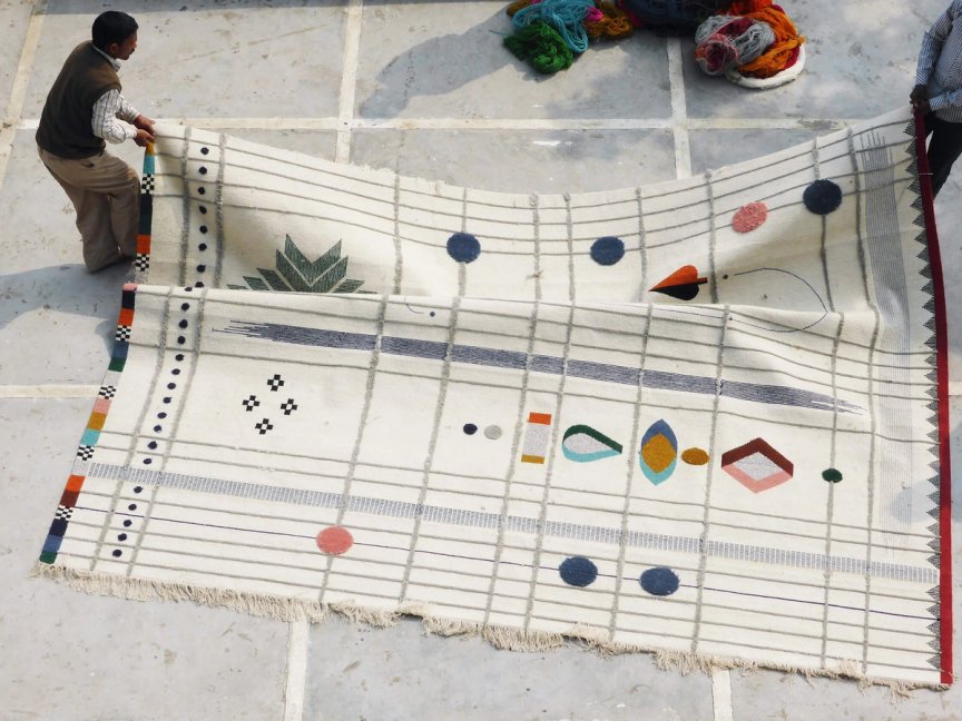 Rabari on the loom