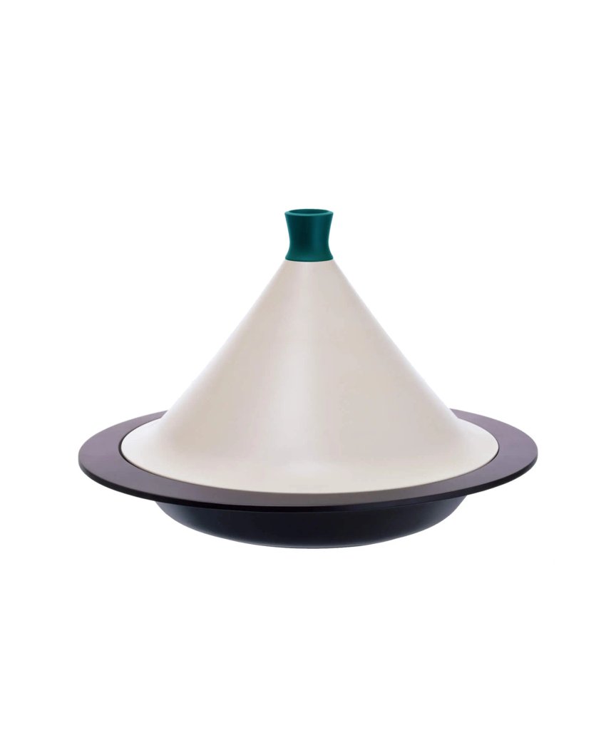 TAGINE WITH CERAMIC LID AND ALUMINIUM BASE