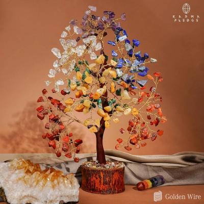 KARMAPLEDGE 7 Chakra Healing Crystal Tree of Life (Handmade) view 2