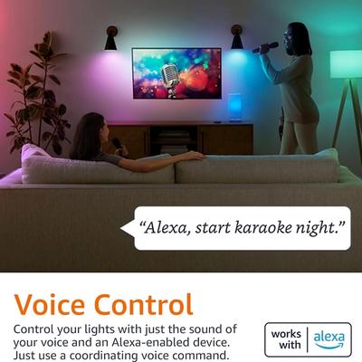Amazon Basics Smart A19 LED Light Bulb, Color Changing view 2