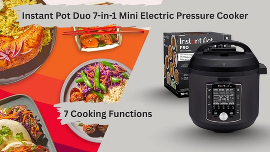 Instant Pot Pro 8-Quart 10-in-1 Multi-Use Pressure Cooker – Cooker, Steamer, Sterilizer, Sous Vide & More