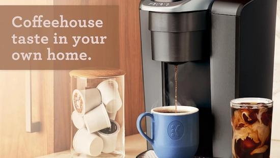 Keurig K-Elite Single Serve K-Cup Pod Coffee Maker, Brushed Silver