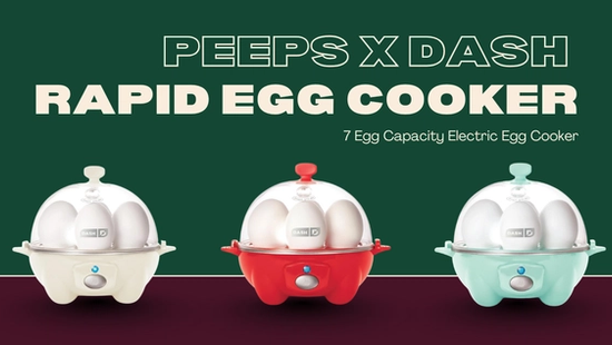 Dash Rapid Egg Cooker – 6-Egg Compact Electric Cooker for Perfect Hard-Boiled, Poached, Scrambled Eggs & Omelets