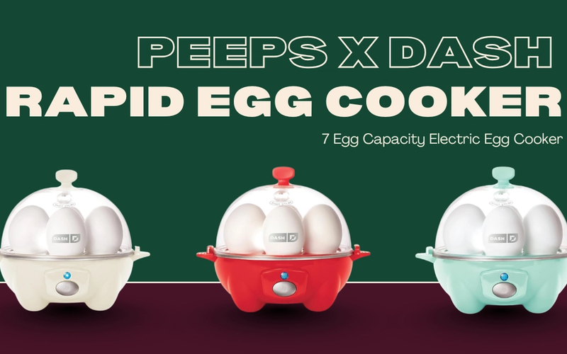 Dash Rapid Egg Cooker – 6-Egg Compact Electric Cooker for Perfect Hard-Boiled, Poached, Scrambled Eggs & Omelets