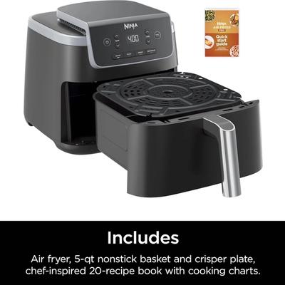 Ninja Air Fryer Pro 4-in-1 (AF141) 5-Quart – Air Fry, Roast, Reheat, Dehydrate view 4