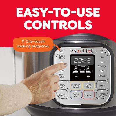 Instant Pot Duo Mini 3-Quart 7-in-1 Electric Pressure Cooker – Stainless Steel Compact Multi-Cooker view 2