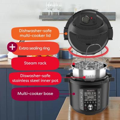 Instant Pot Pro 8-Quart 10-in-1 Multi-Use Pressure Cooker – Cooker, Steamer, Sterilizer, Sous Vide & More view 4