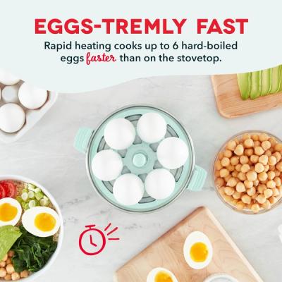 Dash Rapid Egg Cooker – 6-Egg Compact Electric Cooker for Perfect Hard-Boiled, Poached, Scrambled Eggs & Omelets view 3