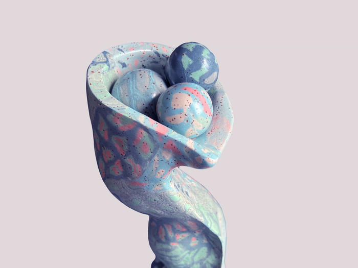 Bildet av skulptur i leire