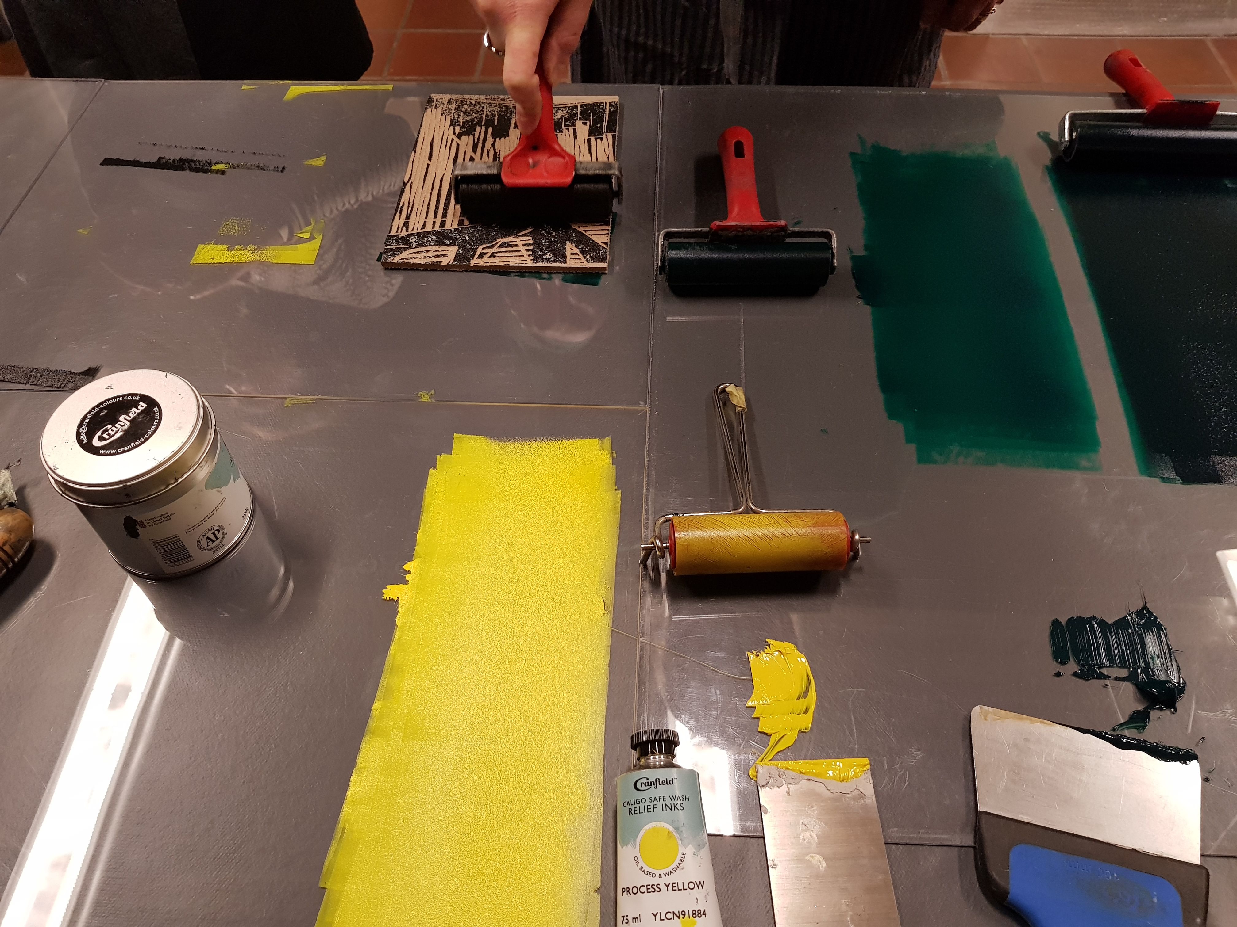 Kurs i linosnitt - Kunst og design i skolen