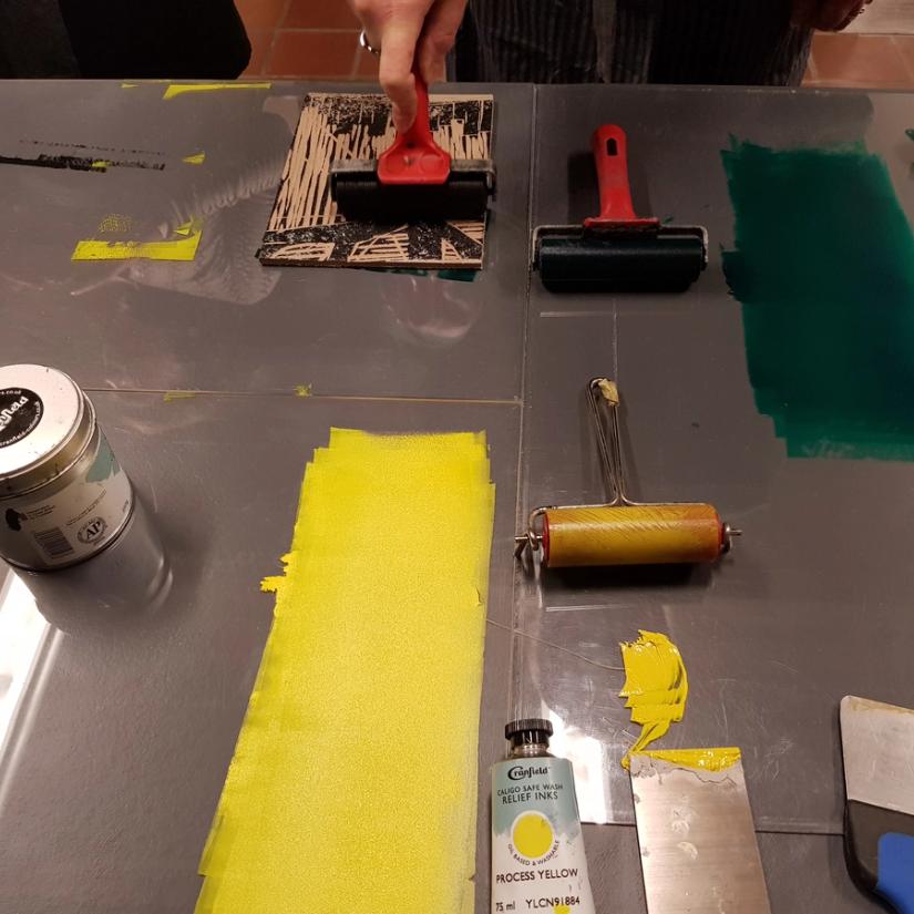 Kurs i linosnitt - Kunst og design i skolen