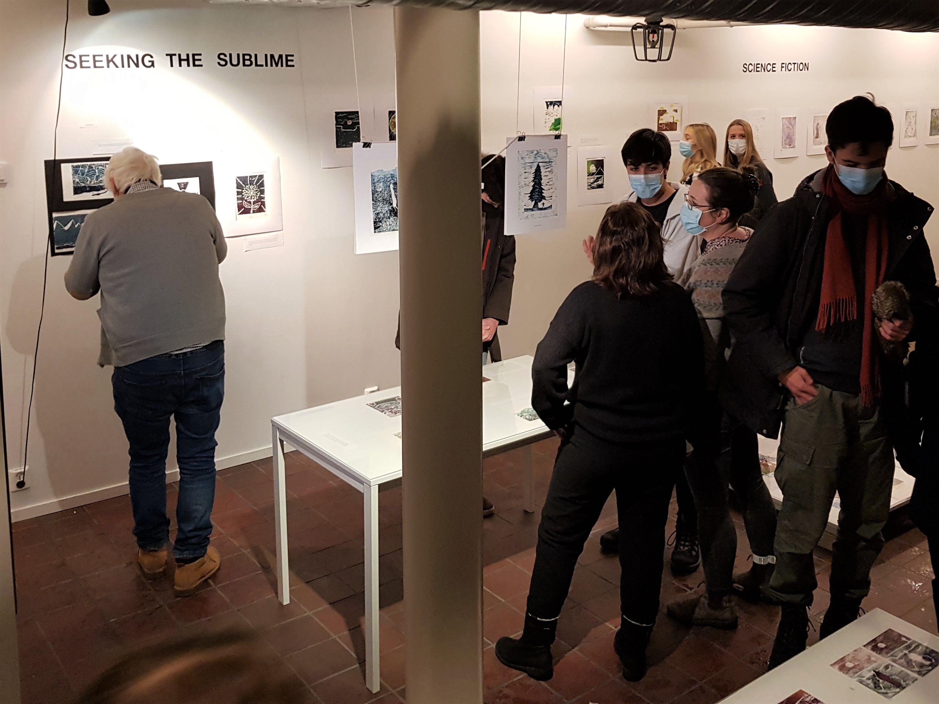 På utstillingen "Seeking the sublime".