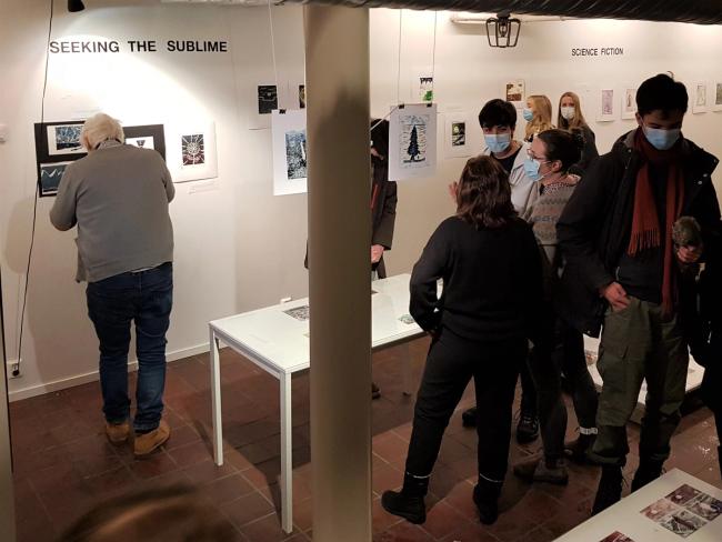 På utstillingen "Seeking the sublime".
