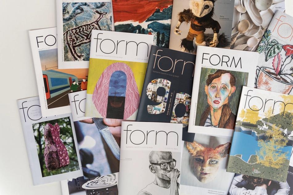 Forsider av tidsskriftet FORM.