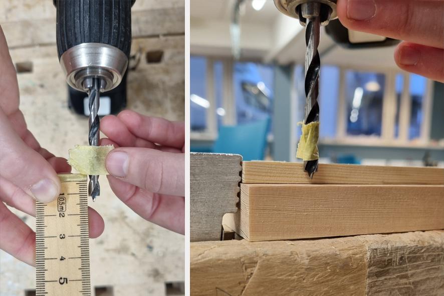 bore hull ti lskjult tapp