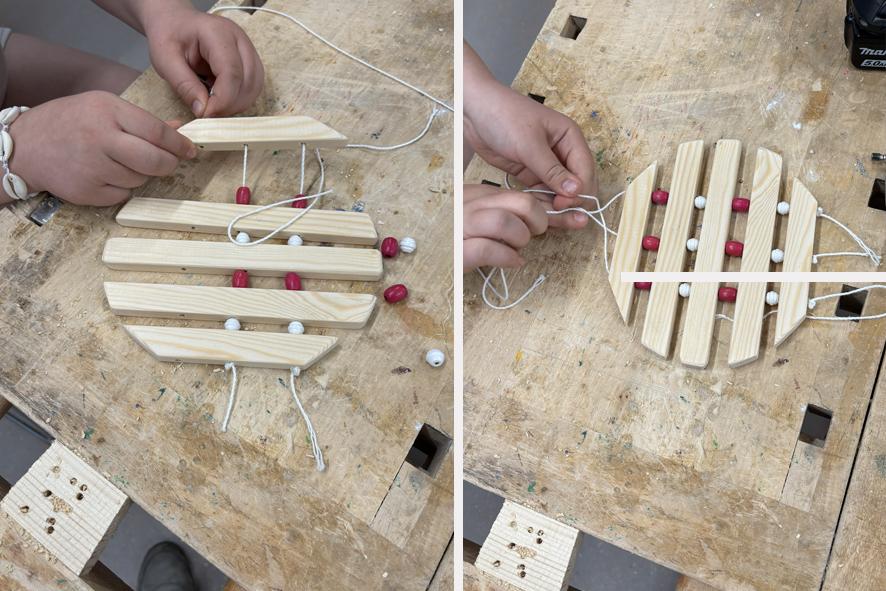 knyte sammen gryteunderlag