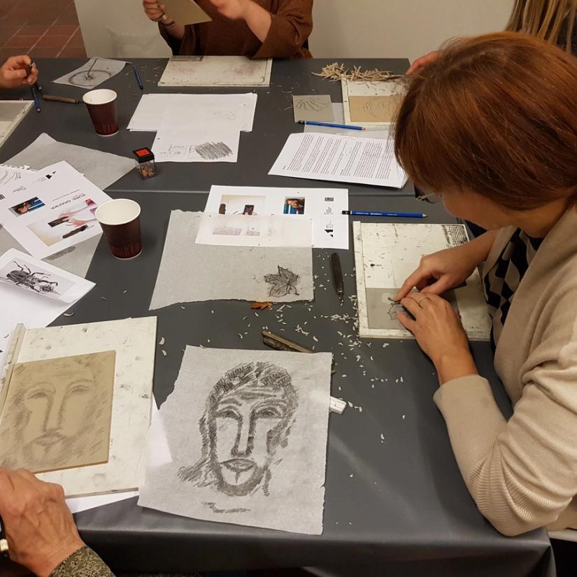 Kurs i linosnitt - Kunst og design i skolen