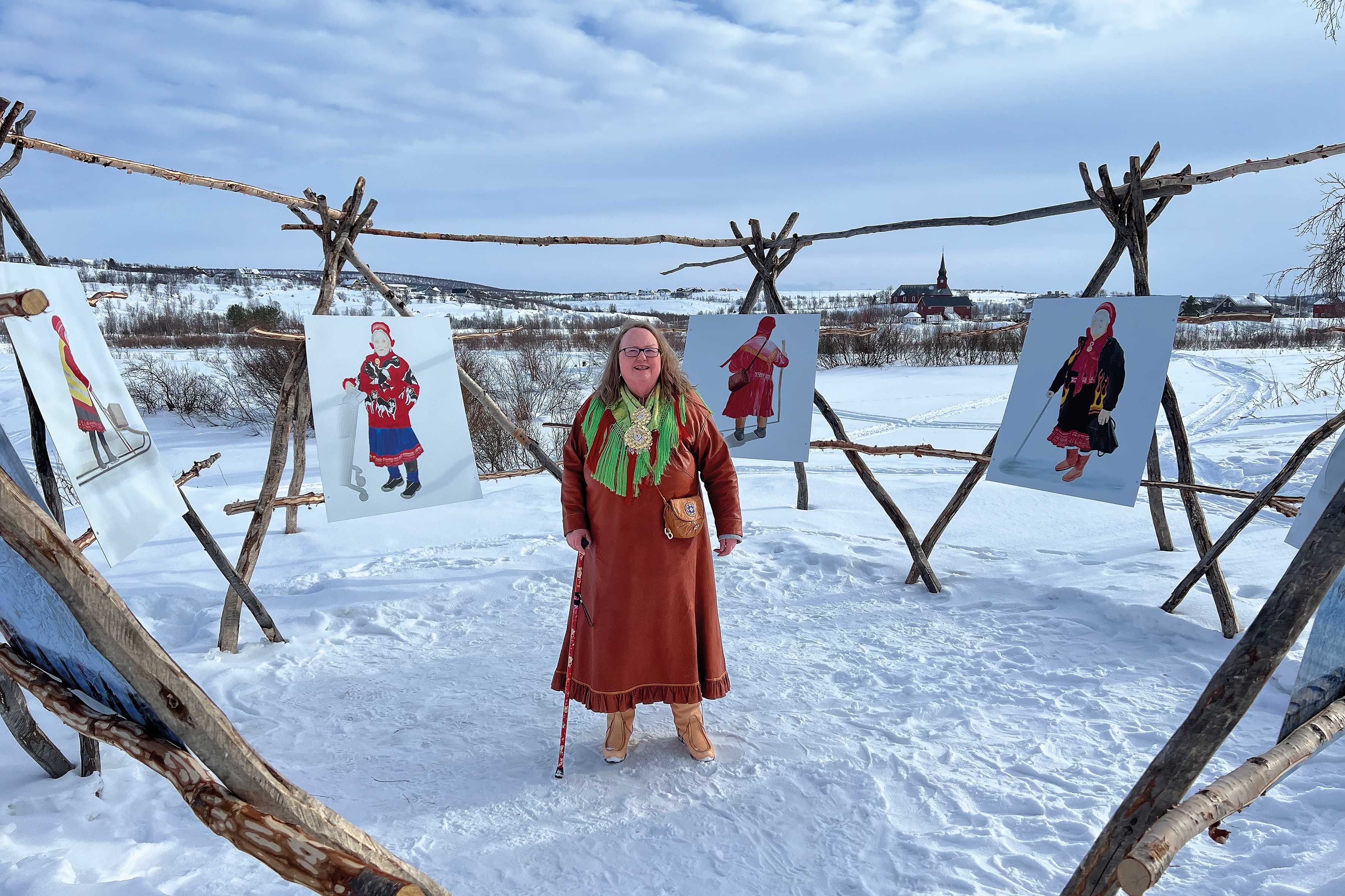 bilde av kunstverk i naturen