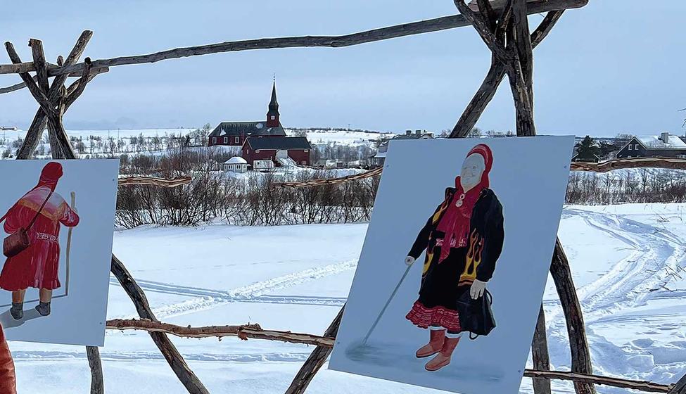 bilde av kunstverk i naturen