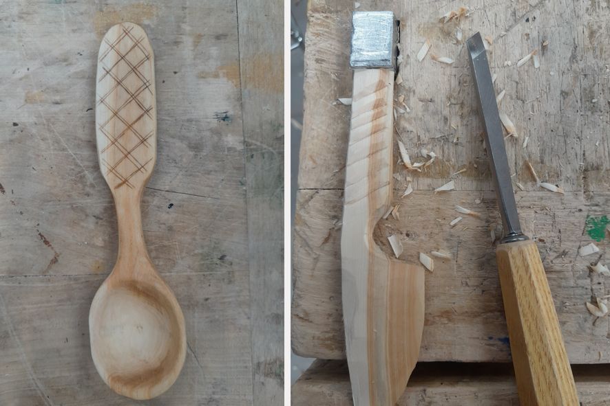 dekor av kjøkkenredskap