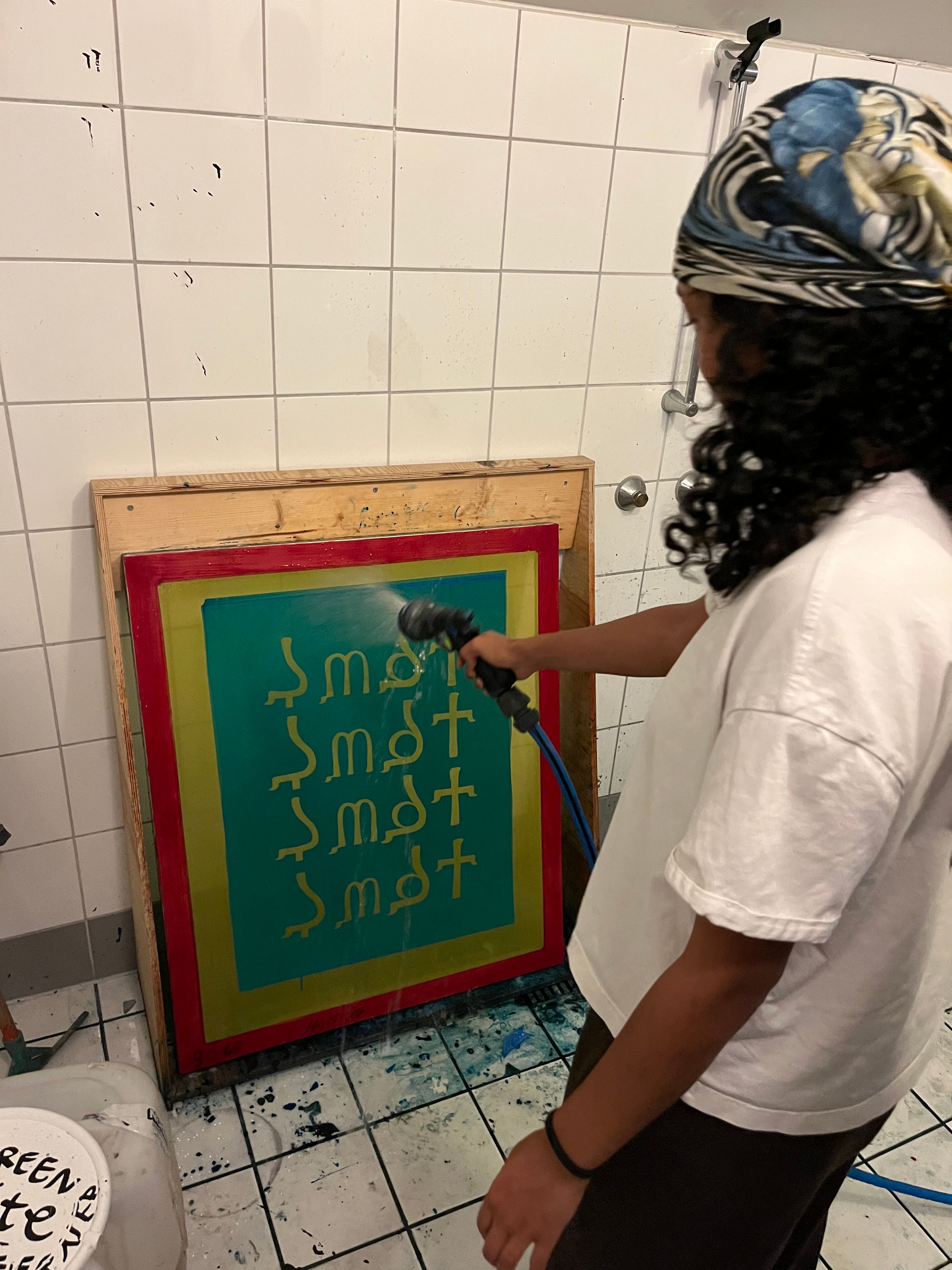 Kurs i silketrykk - Kunst og design i skolen