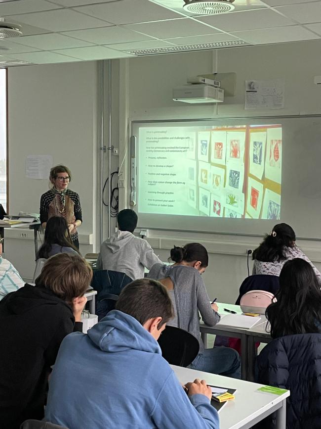 Kick off med elevene på Blindern vgs