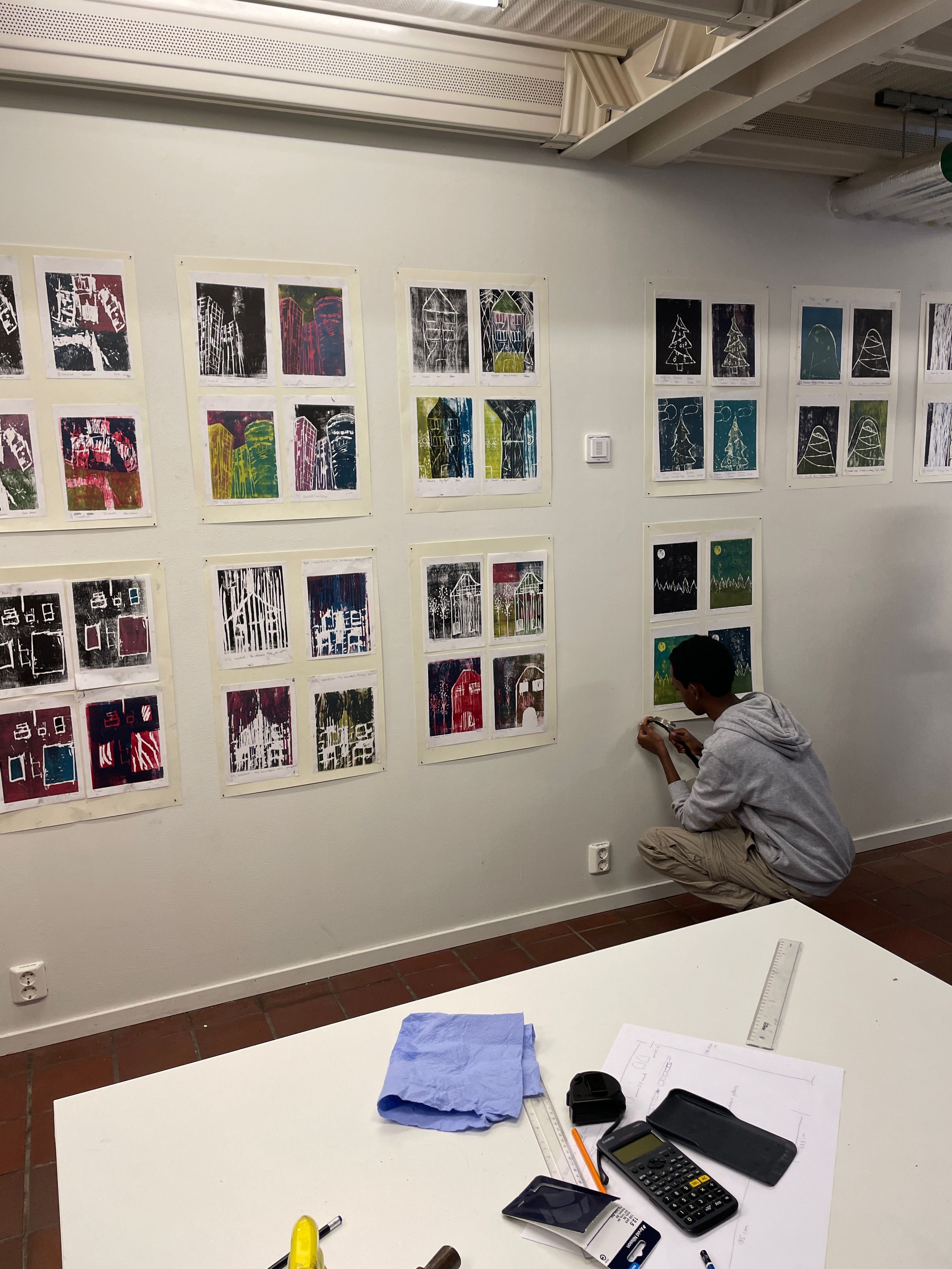 En utstilling blir til!