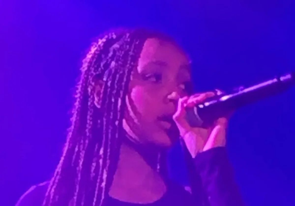 PinkPantheress performing at Le Poisson Rouge in 2022