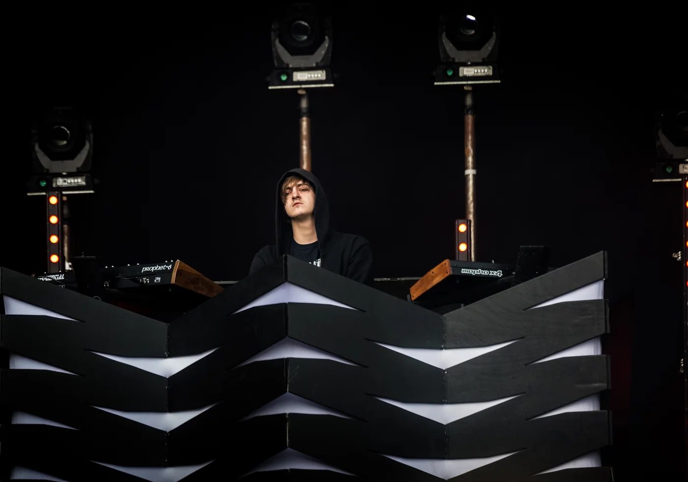 Perturbator performing at Rock am Ring in June 2017
