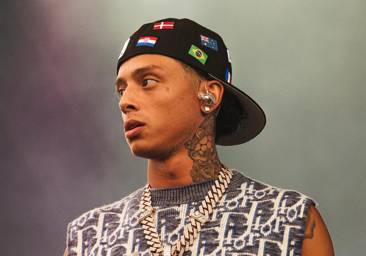 Central Cee performing at Lollapalooza Paris in 2023