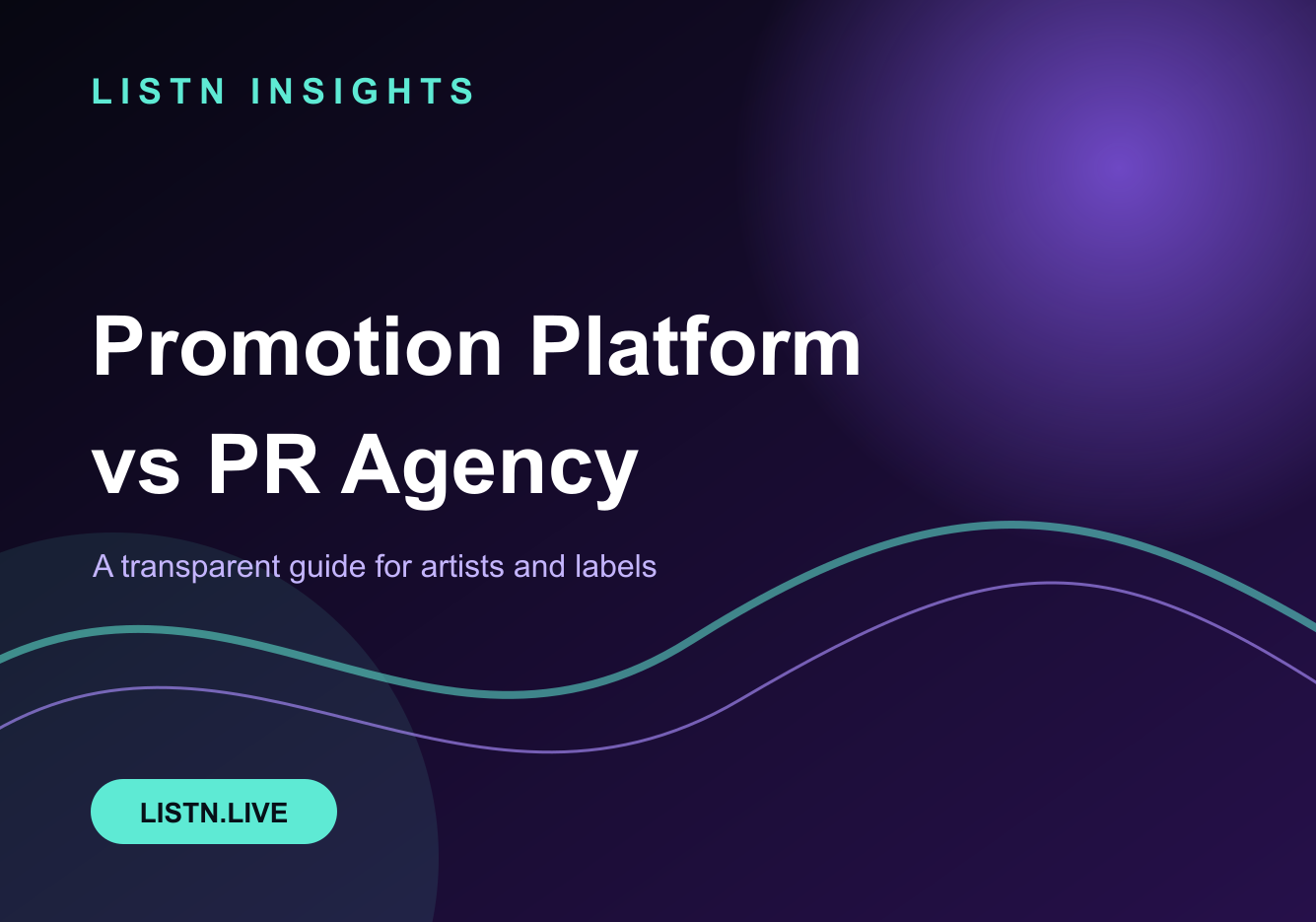 Music Promotion Platform vs PR Agency: How to Choose — LISTN comparison guide