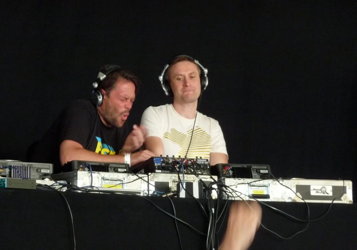 Plump DJs performing at Coachella in 2009
