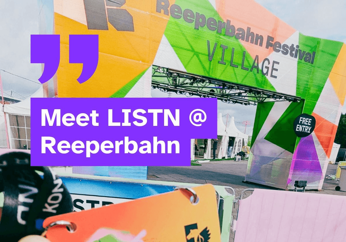 Listn is heading to Reeperbahn Festival — LISTN