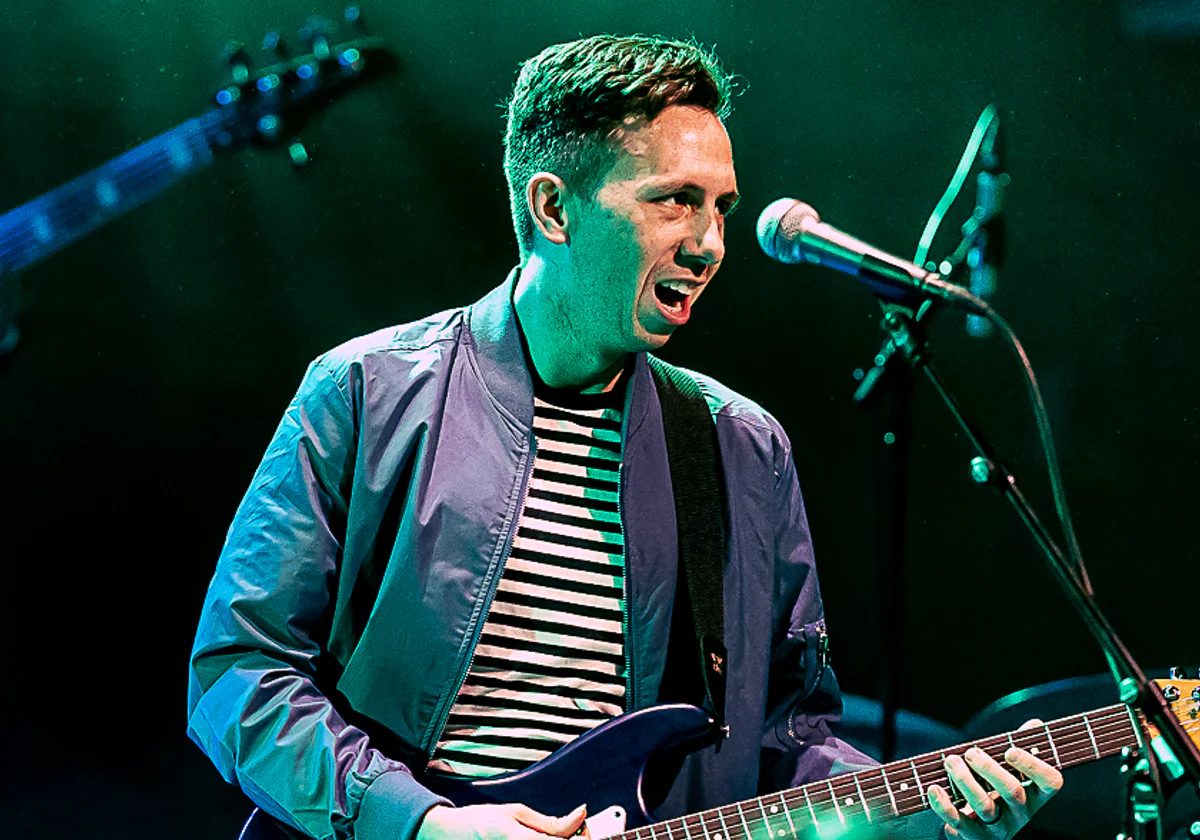 Cory Wong playing electric guitar onstage in Fredrikstad, Norway, in 2022