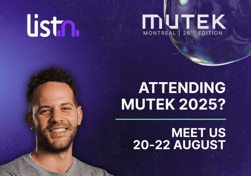 Meet Listn with Robin Hammouti @ MUTEK — LISTN