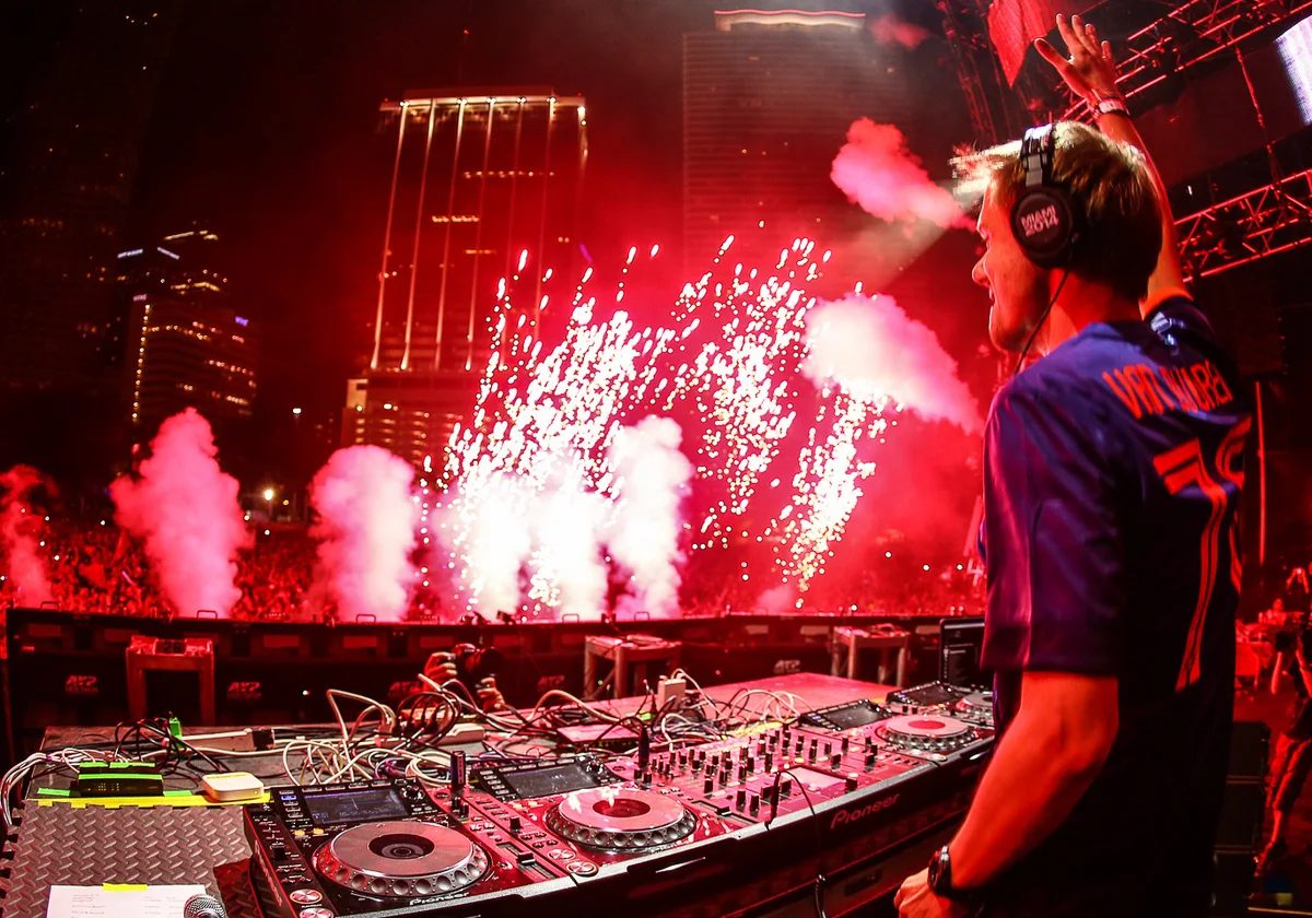 Armin van Buuren performing at Ultra Music Festival in 2014