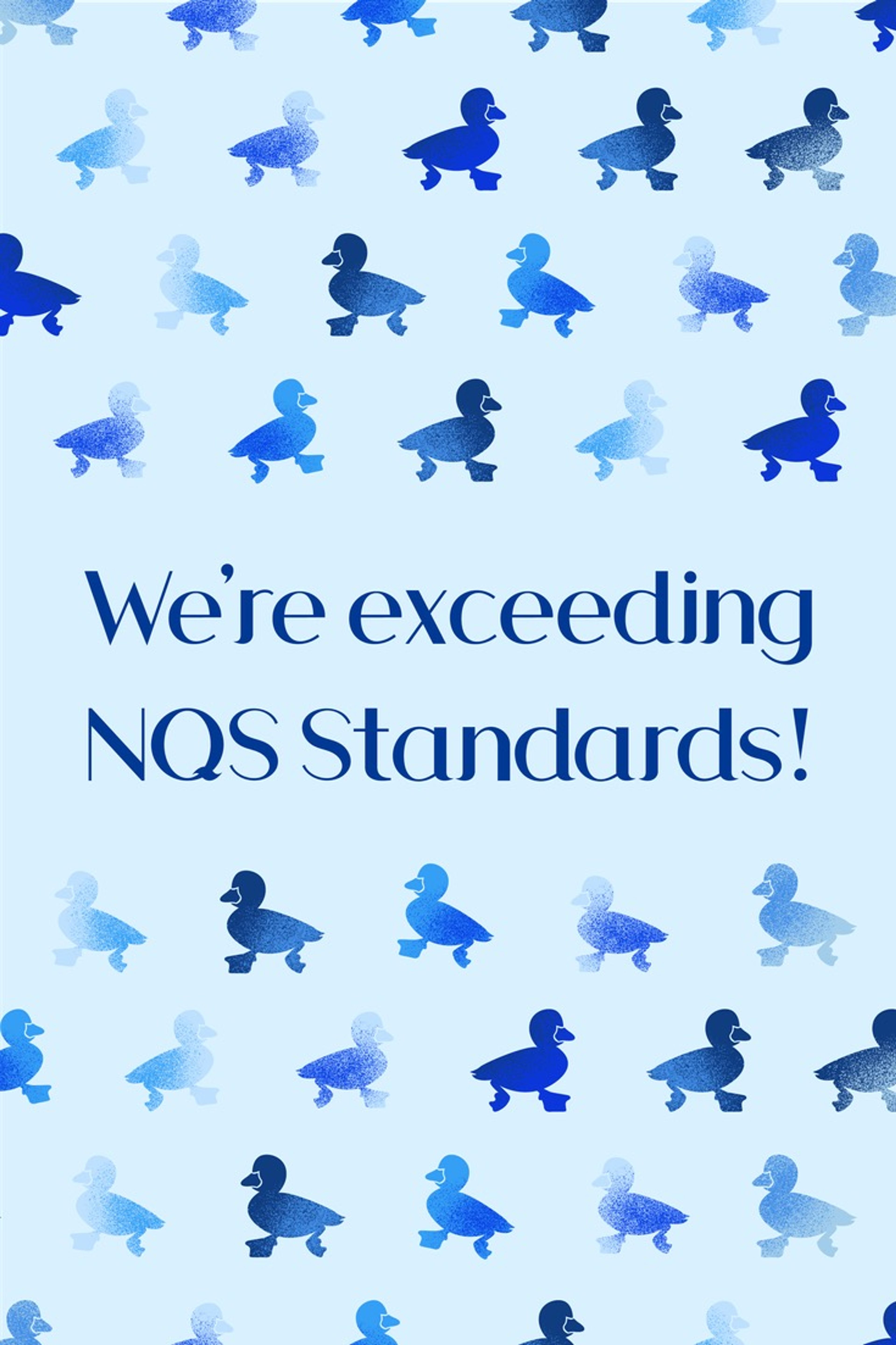 Poster — ‘We’re exceeding NQS Standards’
