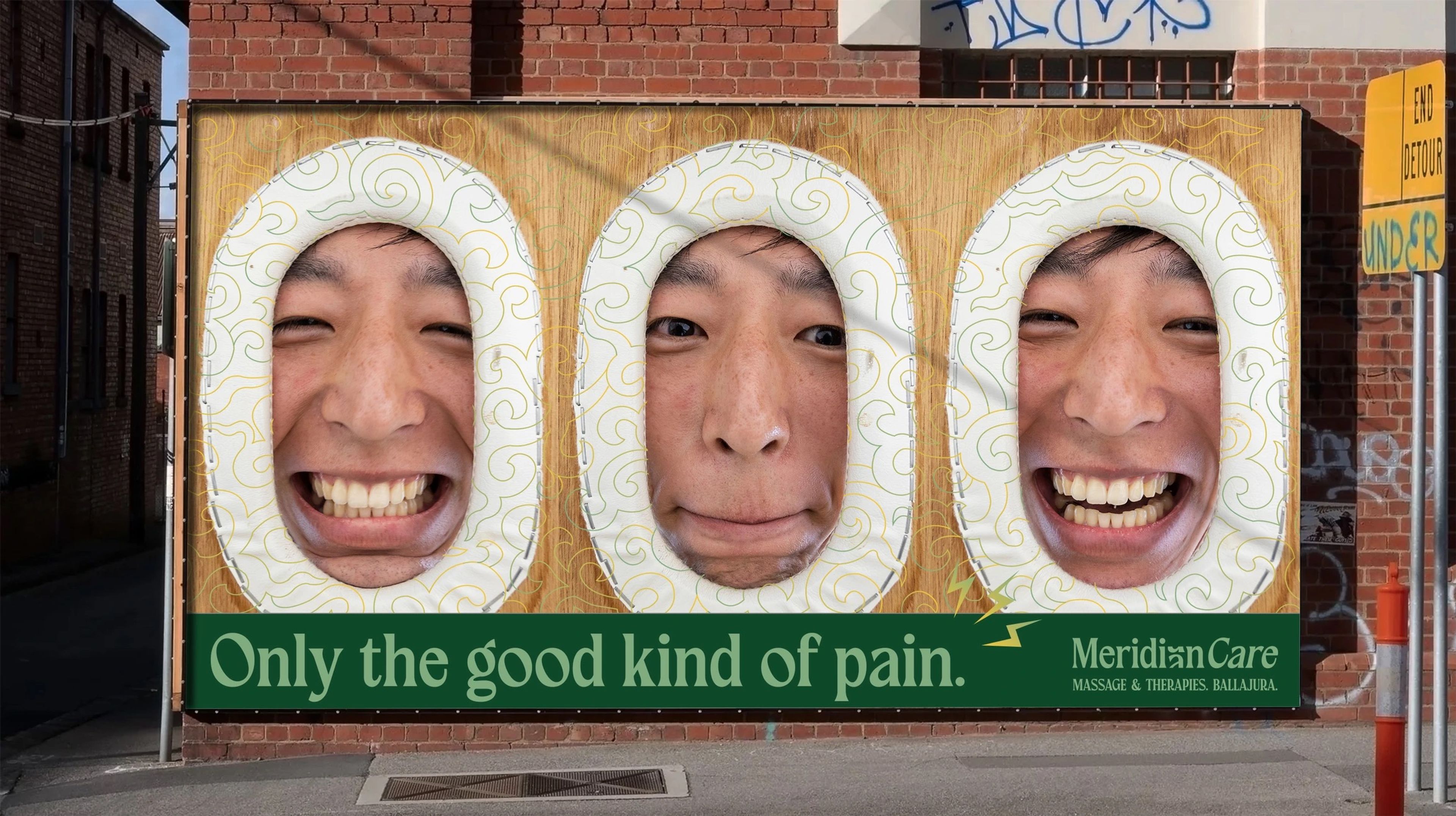 Wall mural — ‘Only the good kind of pain’