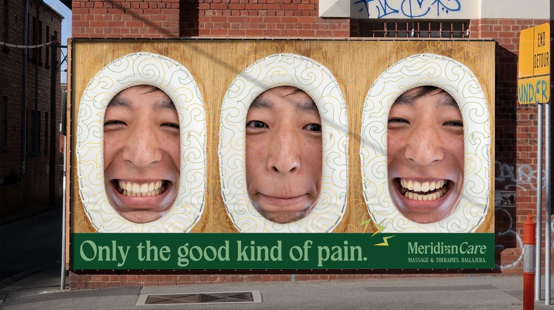 Wall mural — ‘Only the good kind of pain’