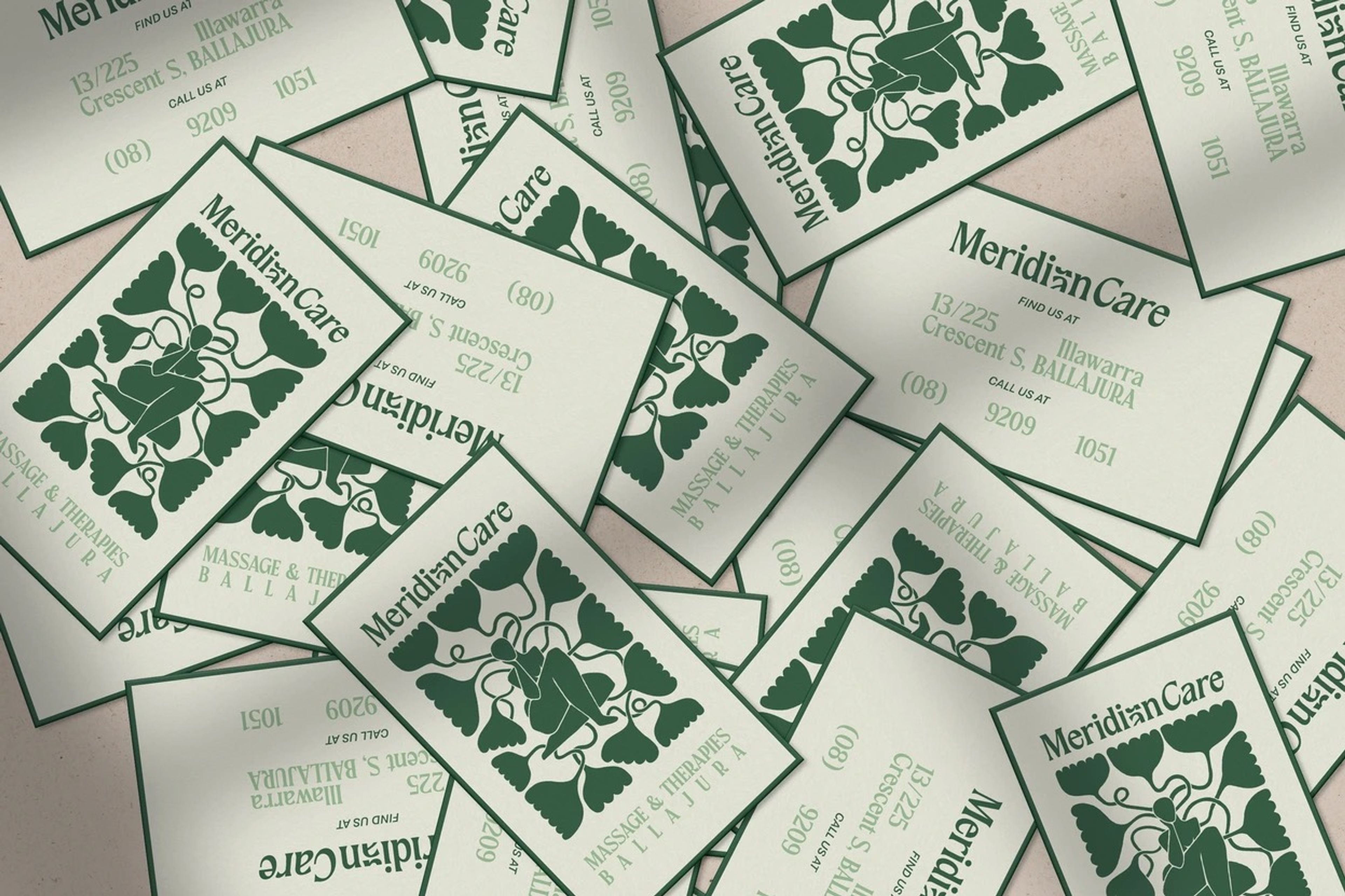 Meridian Care business cards