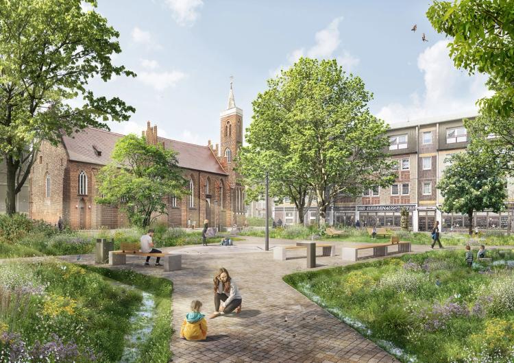 Platz an der Sonnenuhr