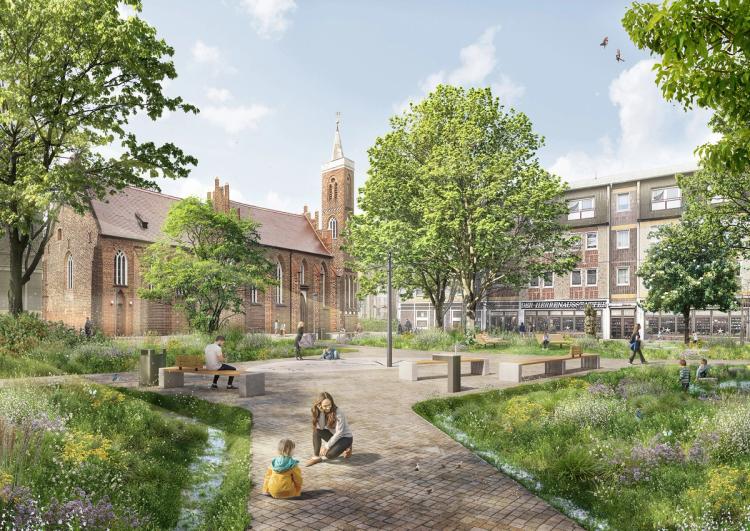 Platz an der Sonnenuhr