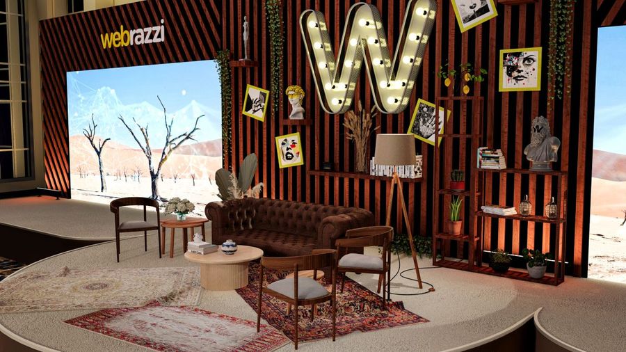 Festlich eingedeckte Hochzeitstafel unter freiem Himmel — BACKSTAGE Event Design-Visualisierung für eine freie Trauung mit anschließender Feier