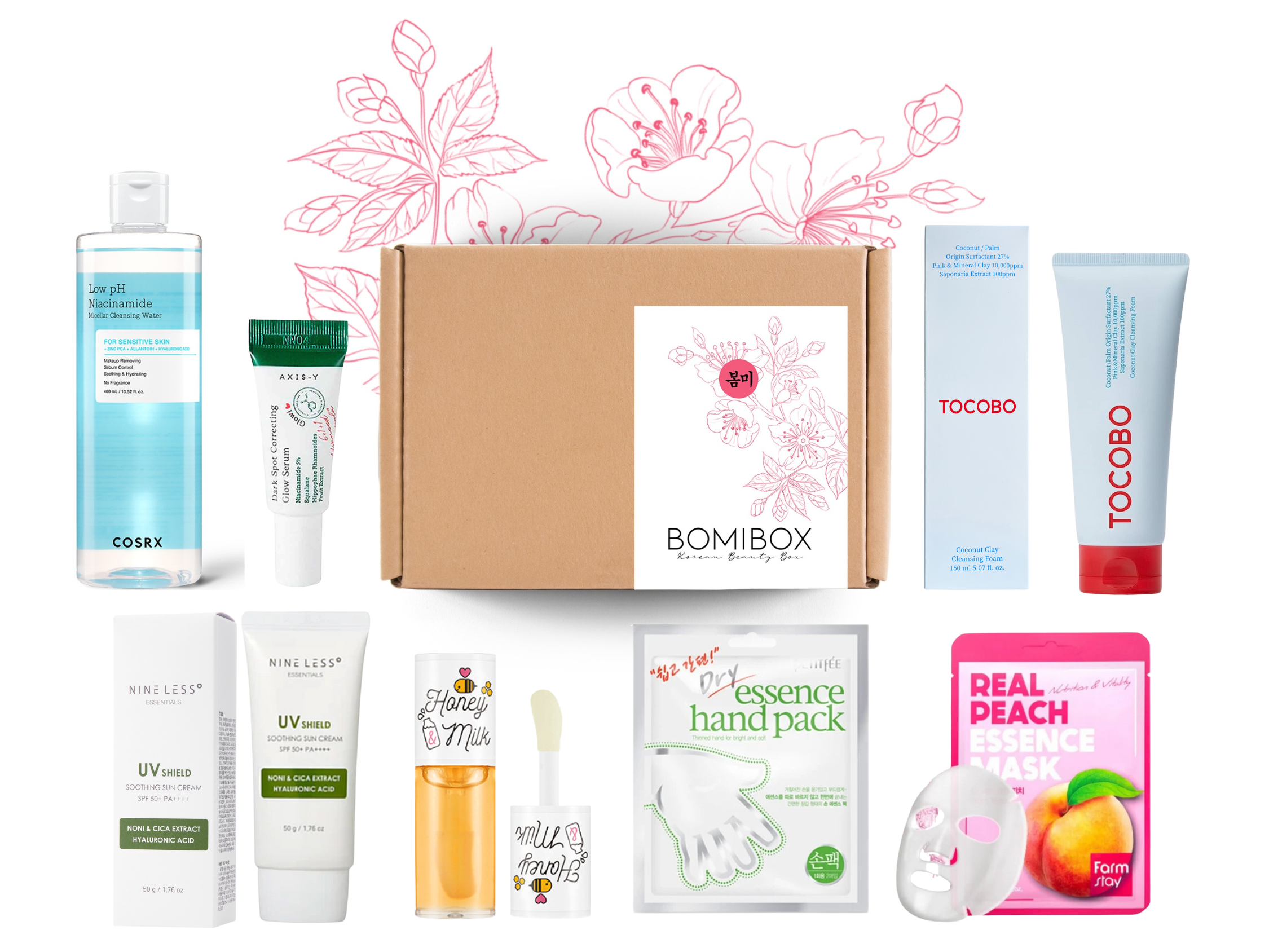 ☆ヒョク スキンケアボックス/HYUK'S BEST SKINCARE BOX☆ Bomibox #1 Korean Skincare Box